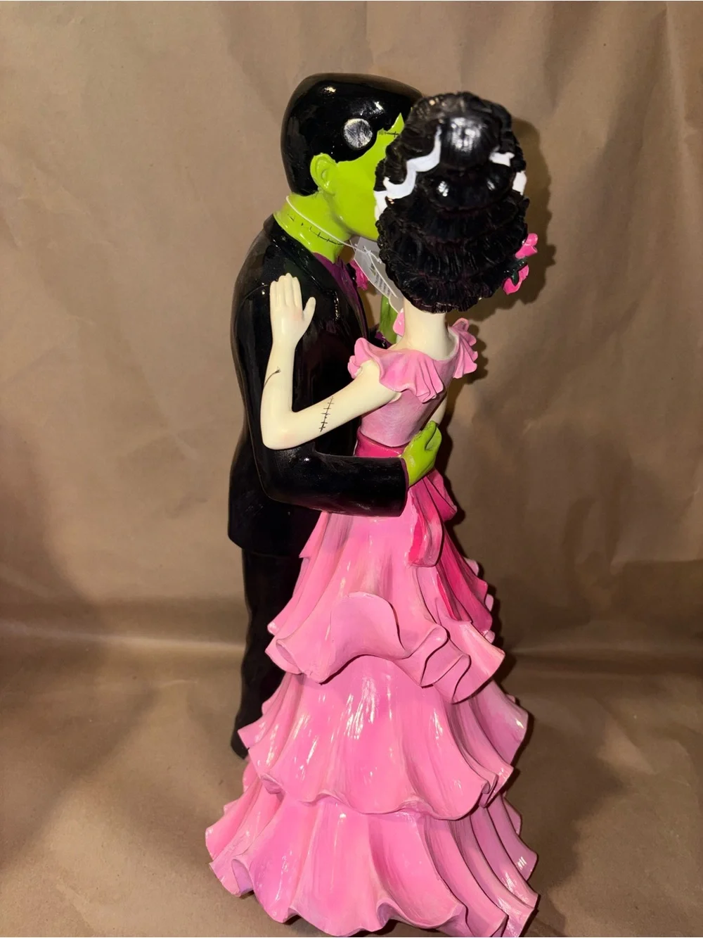 NEW Goblin & Ghoul 16” Dancing Frankenstein & Bride of Frankenstein Figurine